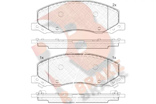 Brake Pad Set, disc brake (RB1927)