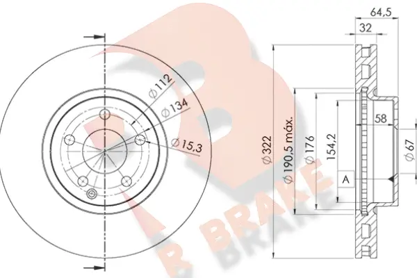 Brake Disc (78RBD25558)