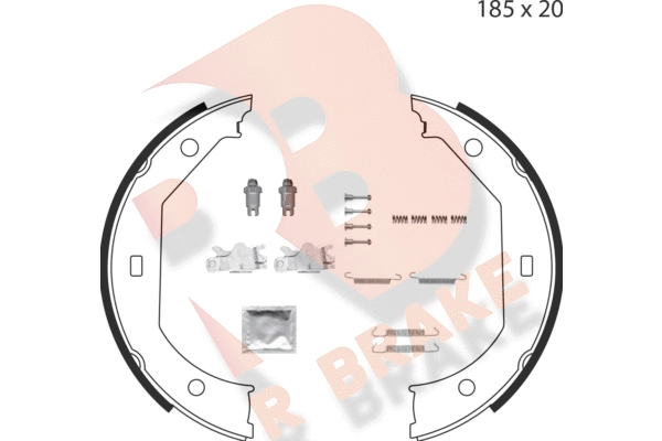 Brake Shoe Set, parking brake (79RBPB4004)