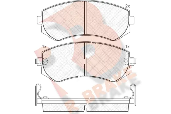 Brake Pad Set, disc brake (RB1300)