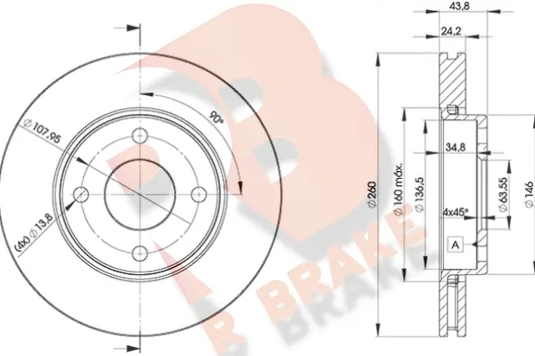 Brake Disc (78RBD25950)
