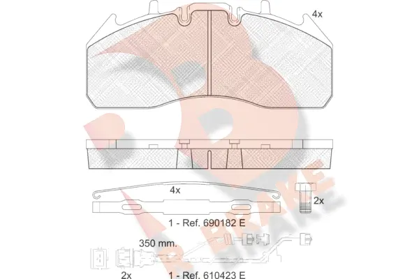 Brake Pad Set, disc brake (RB1831-122)