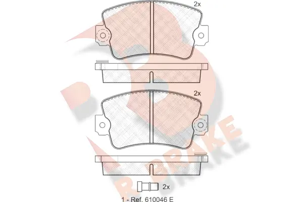 Brake Pad Set, disc brake (RB0257)