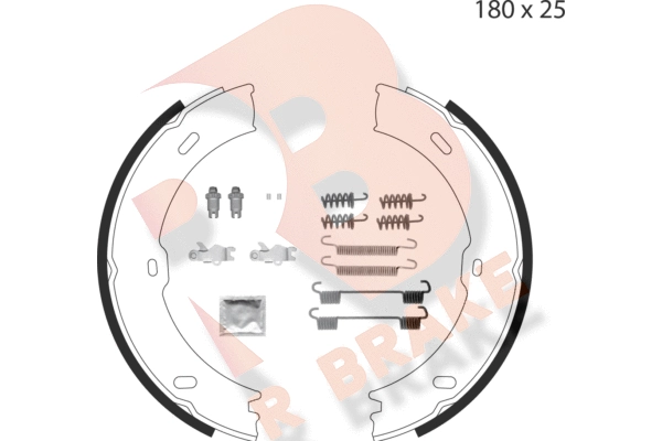 Brake Shoe Set, parking brake (79RBPB4009)