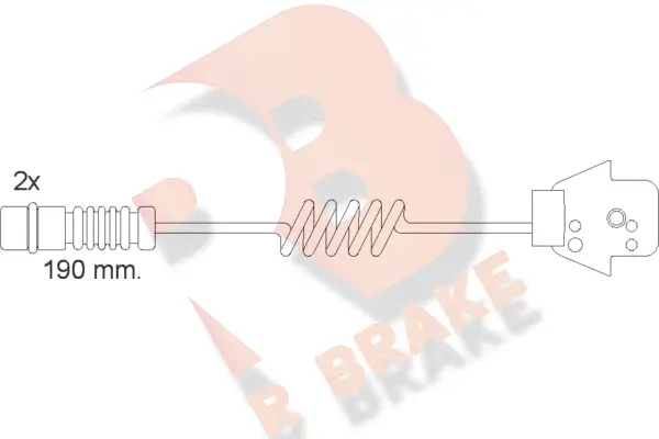 Warning Contact, brake pad wear (610057RB)