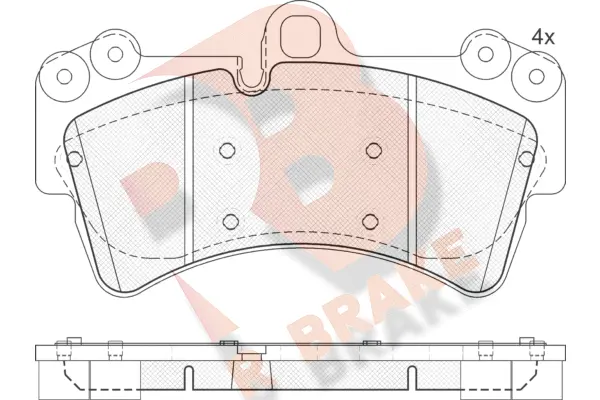 Brake Pad Set, disc brake (RB1595)