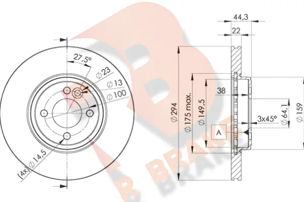 Brake Disc (78RBD22892)