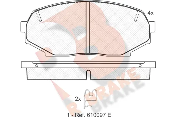Brake Pad Set, disc brake (RB1099)