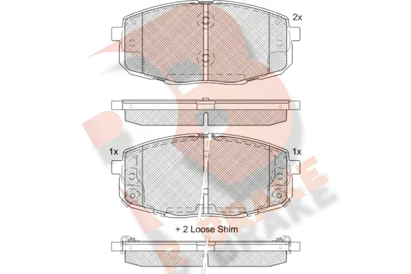 Brake Pad Set, disc brake (RB1540-207)