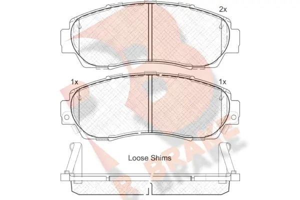 Brake Pad Set, disc brake (RB1811)