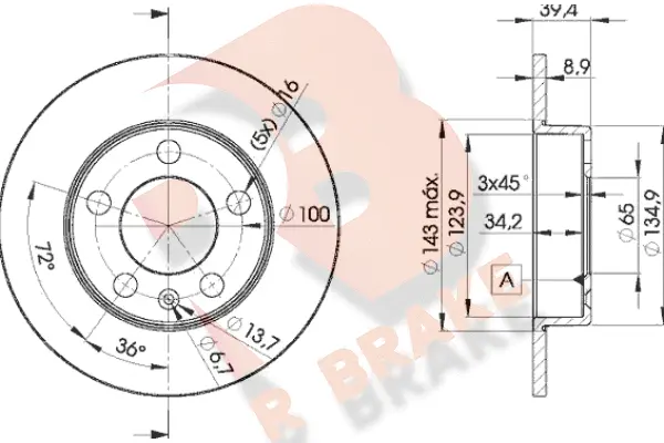 Brake Disc (78RBD25601)