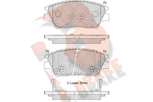 Brake Pad Set, disc brake (RB2293)