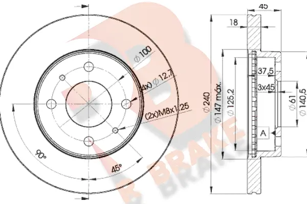 Brake Disc (78RBD25800)