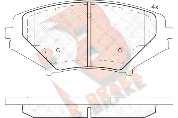 Brake Pad Set, disc brake (RB1670)