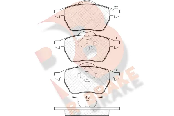 Brake Pad Set, disc brake (RB1138)
