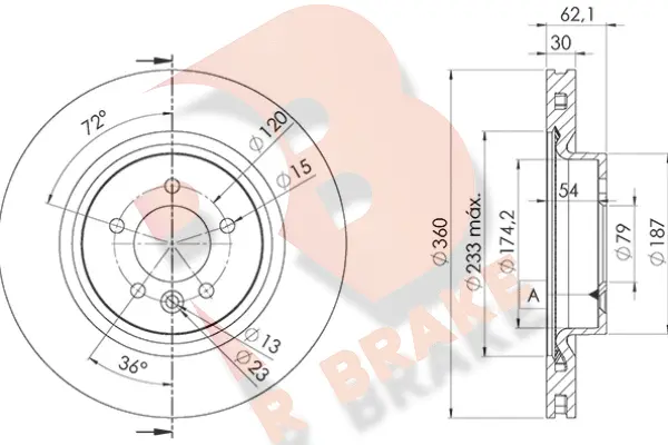 Brake Disc (78RBD27364)