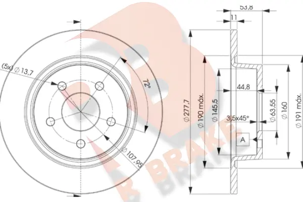 Brake Disc (78RBD27989)