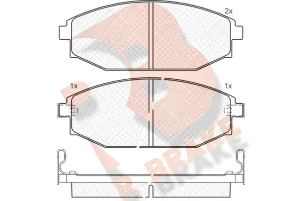 Brake Pad Set, disc brake (RB1272)