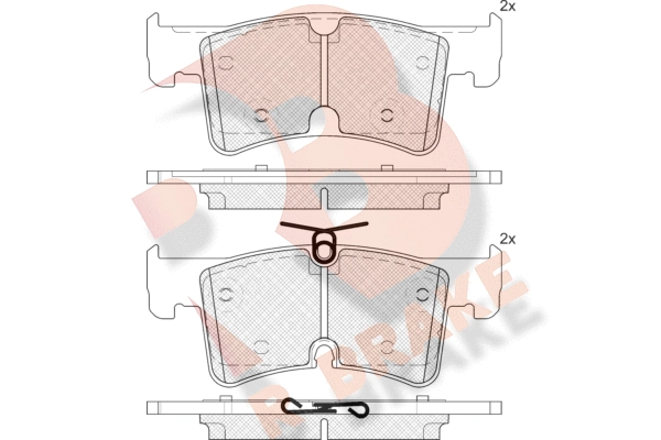 Brake Pad Set, disc brake (RB2480)