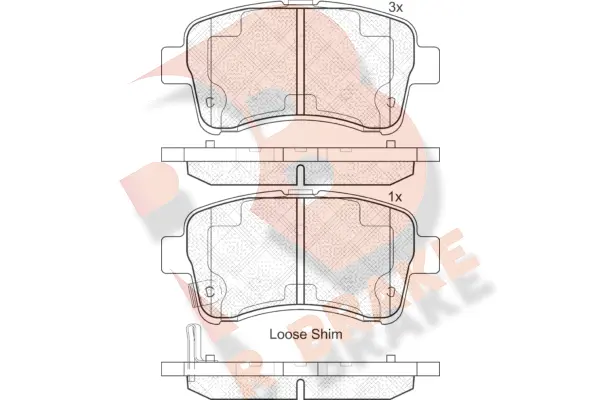 Brake Pad Set, disc brake (RB1933)