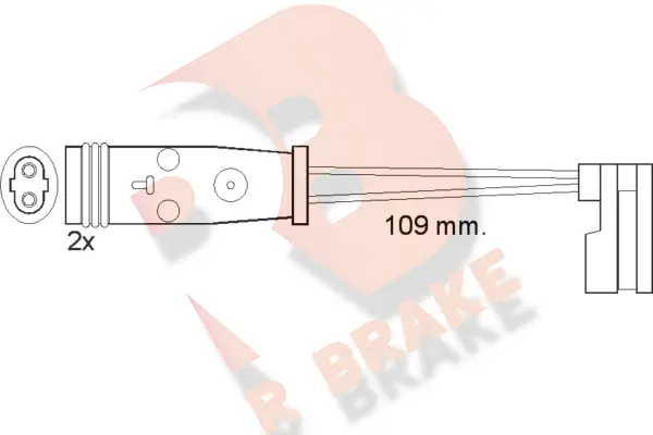 Warning Contact, brake pad wear (610483RB)