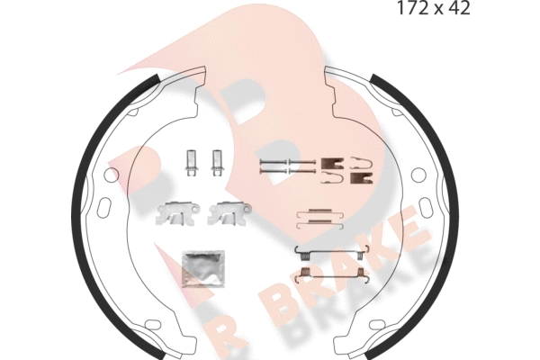 Brake Shoe Set, parking brake (79RBPB4020)