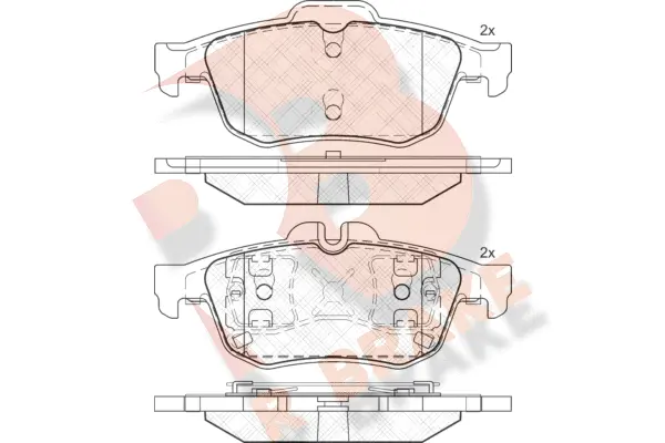 Brake Pad Set, disc brake (RB2025)