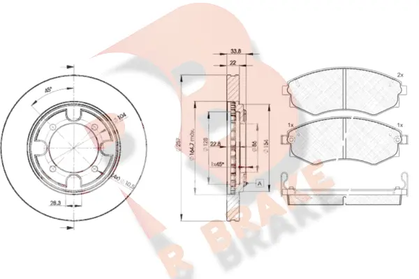 Brake Kit, disc brake (3R08772830)