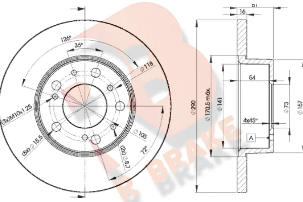 Brake Disc (78RBD24695)