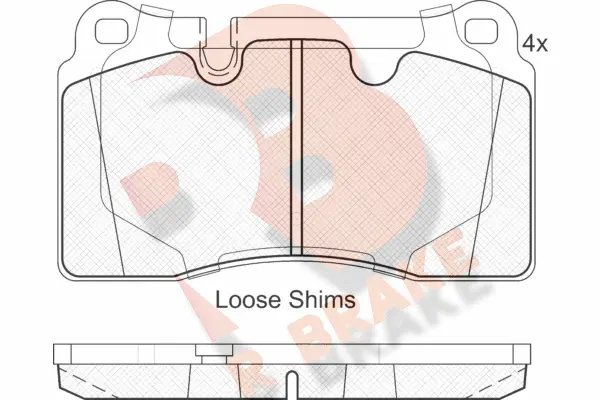 Brake Pad Set, disc brake (RB1791)