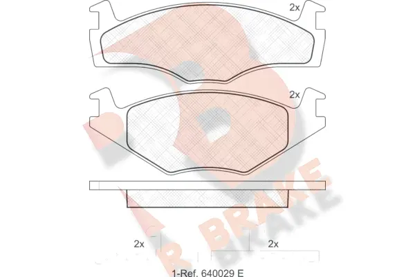 Brake Pad Set, disc brake (RB0459)