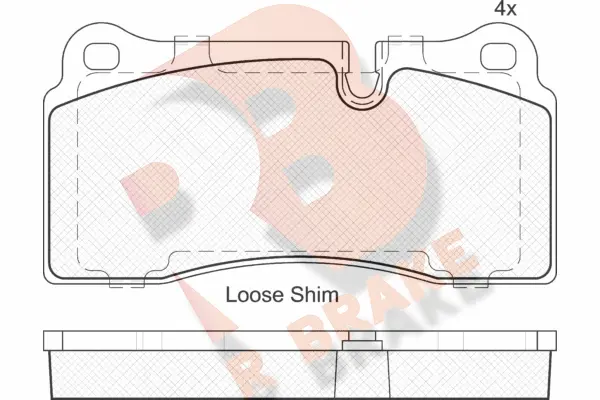 Brake Pad Set, disc brake (RB2121)