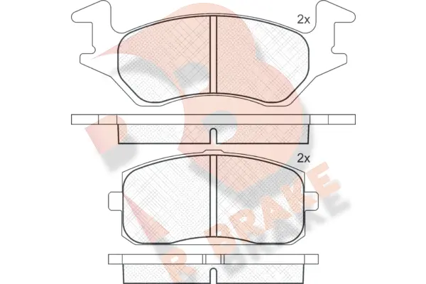 Brake Pad Set, disc brake (RB0629)