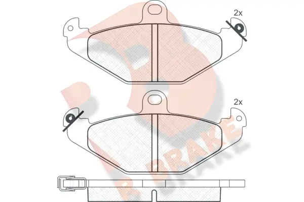 Brake Pad Set, disc brake (RB0874)