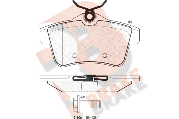 Brake Pad Set, disc brake (RB1928)