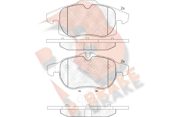 Brake Pad Set, disc brake (RB1891)