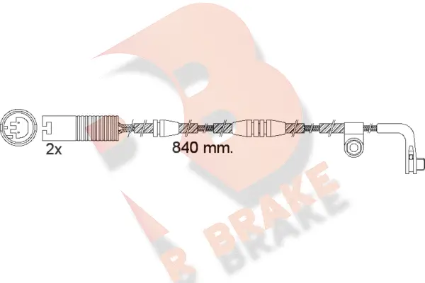 Warning Contact, brake pad wear (610502RB)
