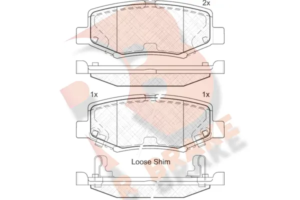 Brake Pad Set, disc brake (RB1909-203)