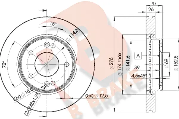 Brake Disc (78RBD23290)