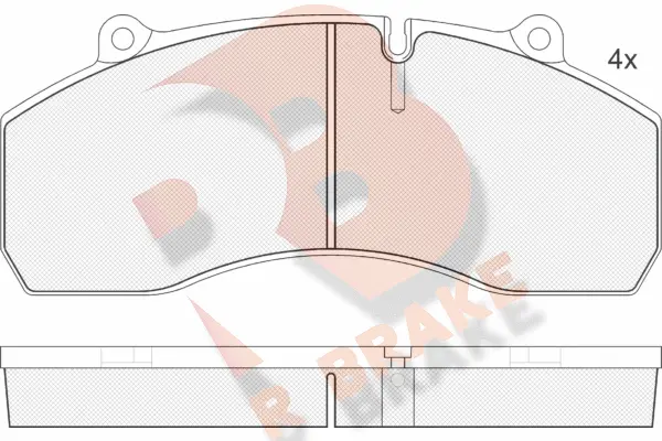 Brake Pad Set, disc brake (RB1423)