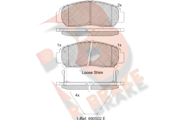 Brake Pad Set, disc brake (RB1543-208)