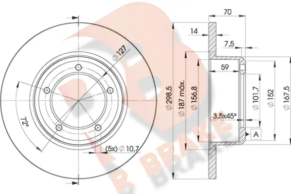 Brake Disc (78RBD27329)