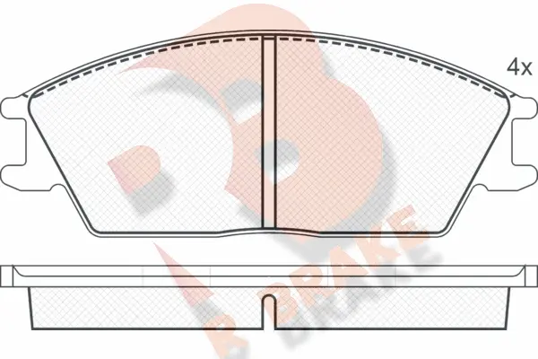 Brake Pad Set, disc brake (RB0616)