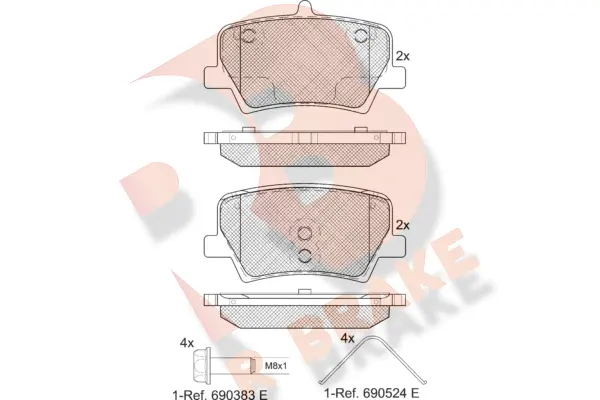 Brake Pad Set, disc brake (RB2346)