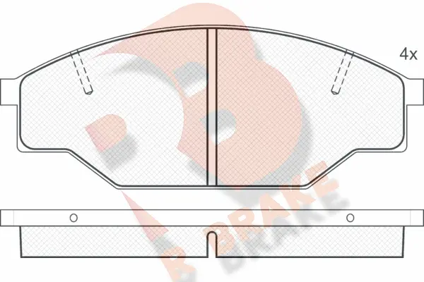 Brake Pad Set, disc brake (RB0614)