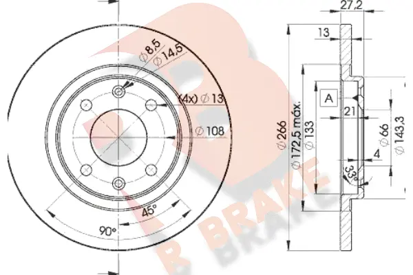 Brake Disc (78RBD24692)