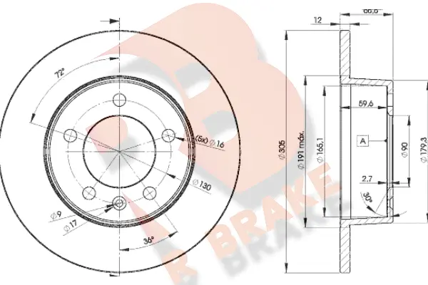 Brake Disc (78RBD21410)