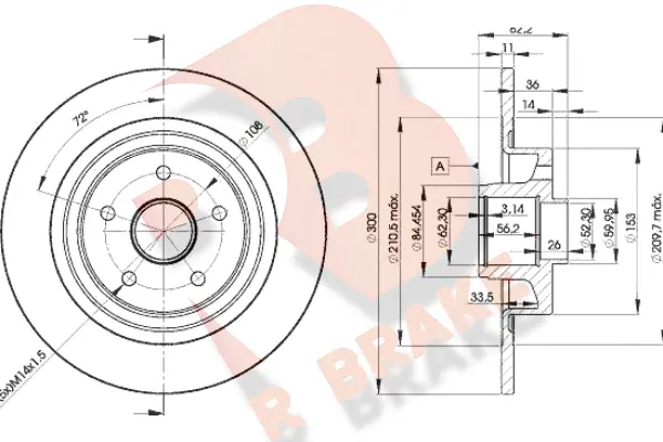 Brake Disc (78RBD14108)
