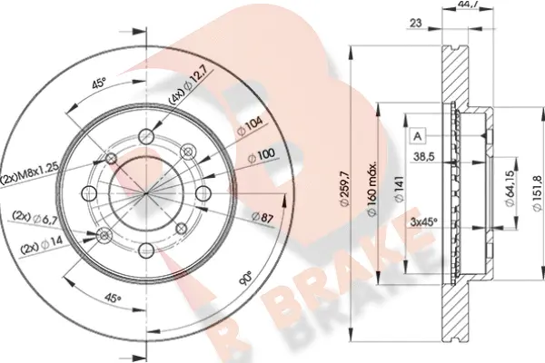 Brake Disc (78RBD21704)