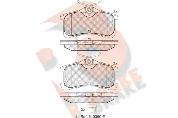 Brake Pad Set, disc brake (RB1728)